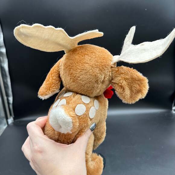 Vintage Christmas reindeer, snuggle ups, plush Treasure Master - Picture 6 of 9